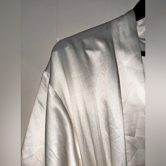 Cabernet By Sleep Sense Intimate Bride Satin Self Tie Robe Bathrobe Women S - Picture 4 of 7